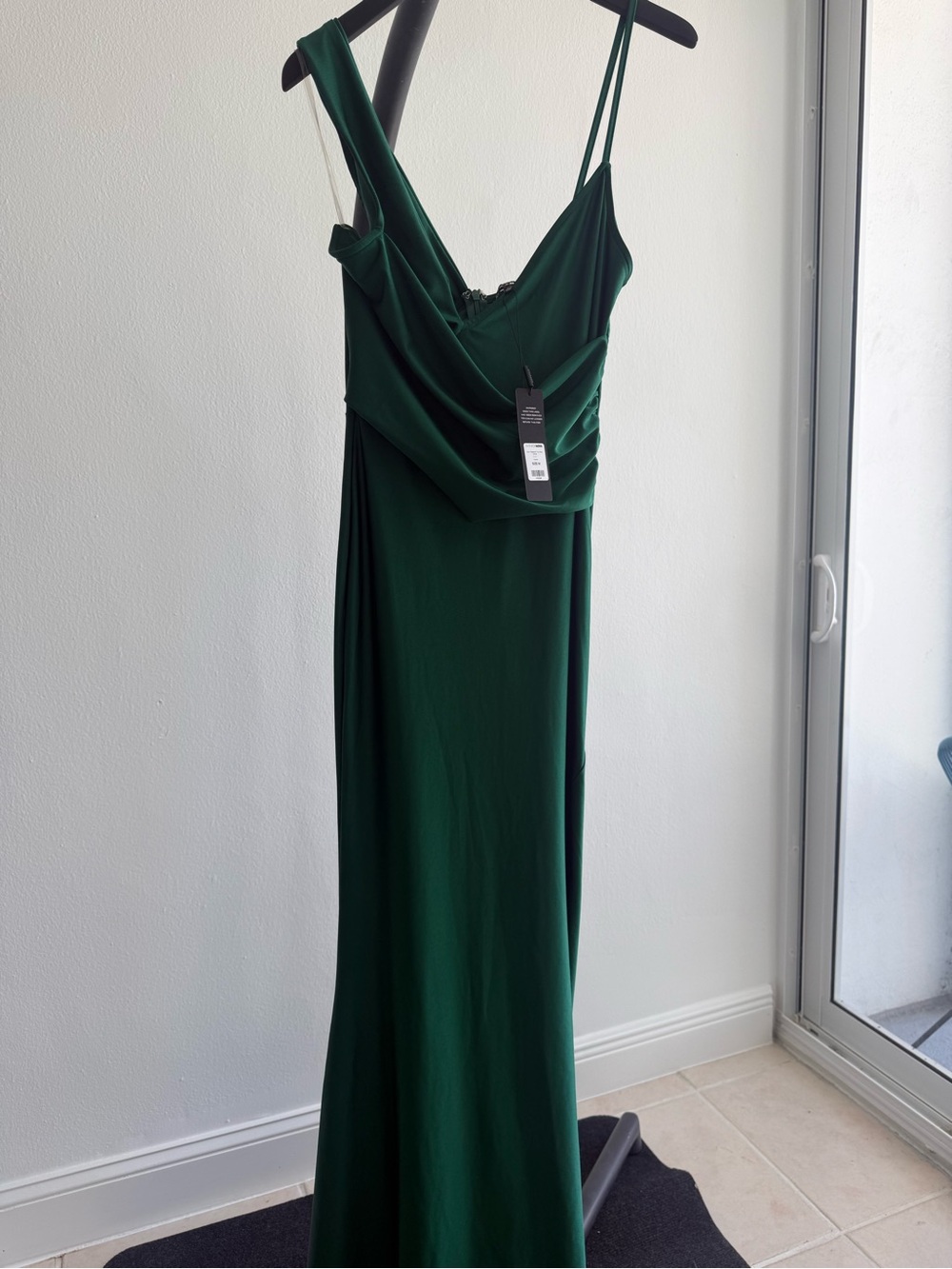 Fashion Nova Can’t Replace You Maxi Dress Women M Hunter Green NWT DT2481